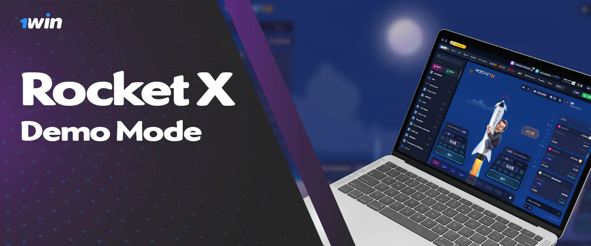 Demo version of Rocket X casino game on 1win