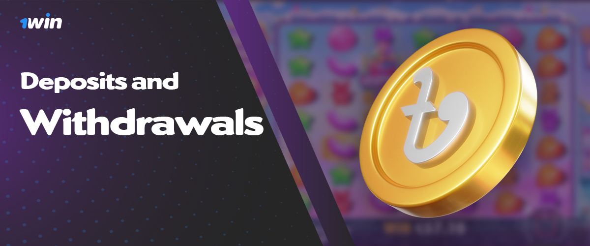 Deposit and withdrawal of funds won in Sugar Rush from the site 1win
