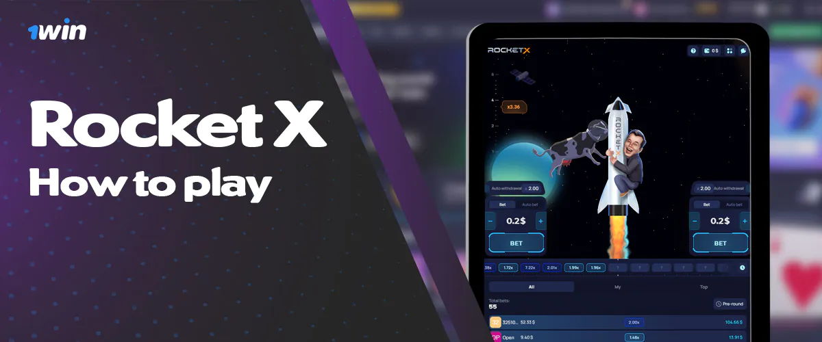 How to start playing Rocket X at 1win bangladesh casino site