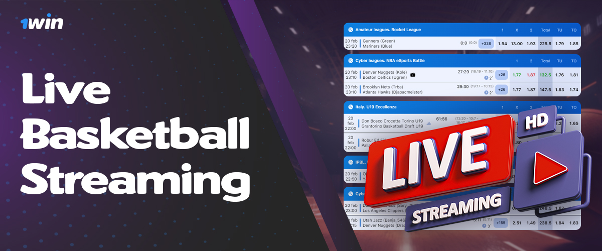 Live Basketball Betting at 1win online bookmaker site 