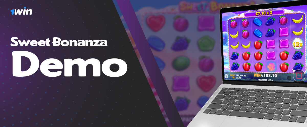 Demo version of Sweet Bonanza game on 1win - play without losing money