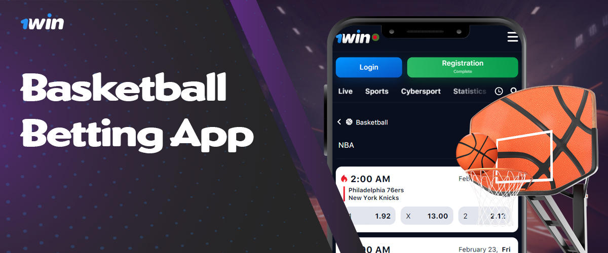 Features of 1Win mobile application for basketball betting