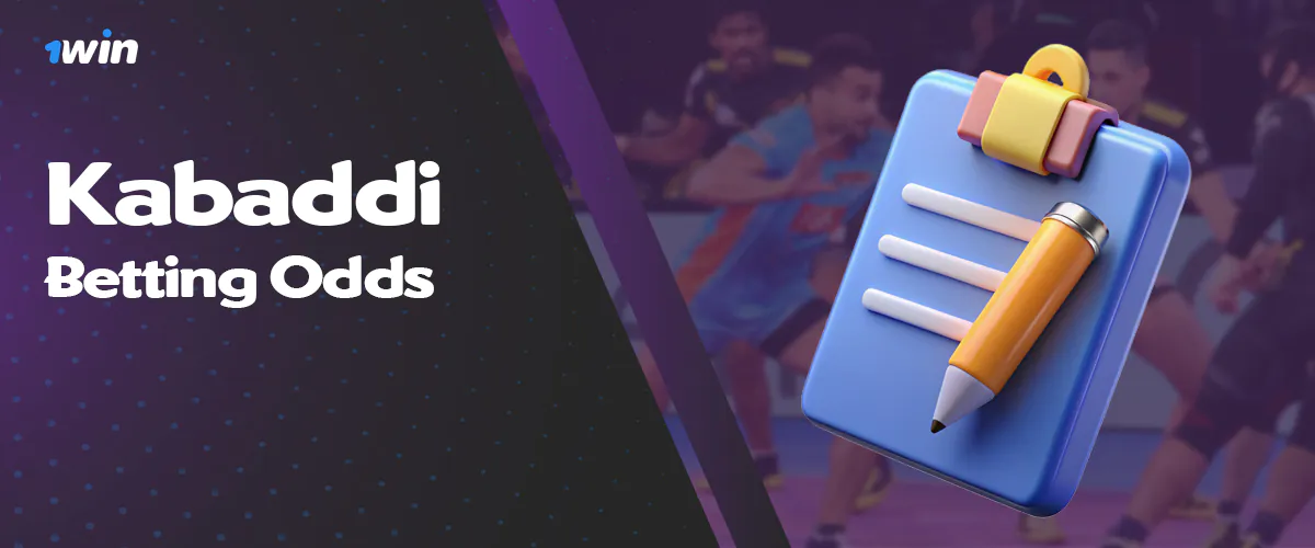Kabaddi betting odds offered by 1win bangladesh bookmaker