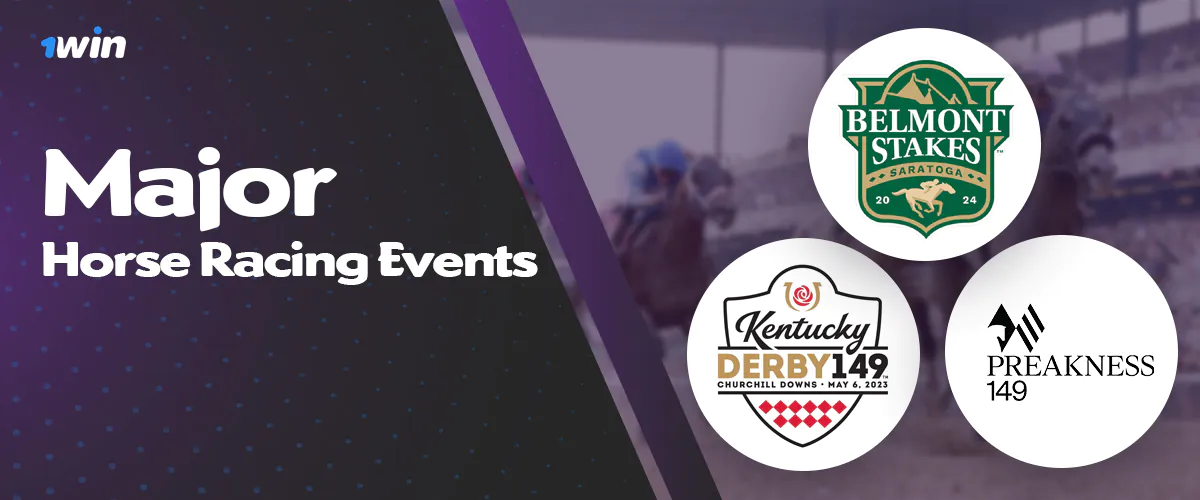 Main upcoming Horse Racing events available for betting at 1win