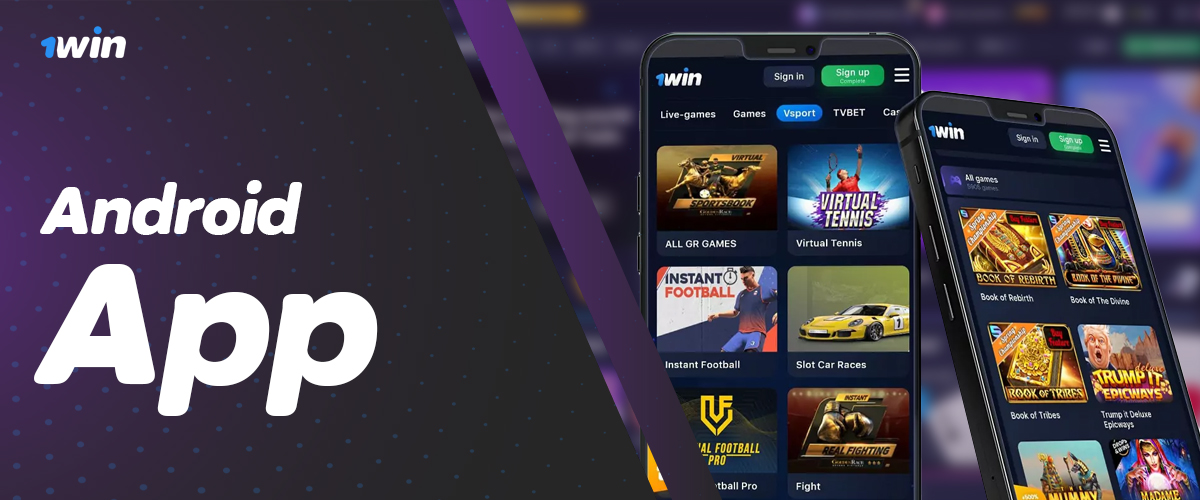 1Win app for android devices