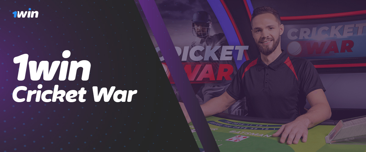 Cricket War game on 1Win online casino in the live section