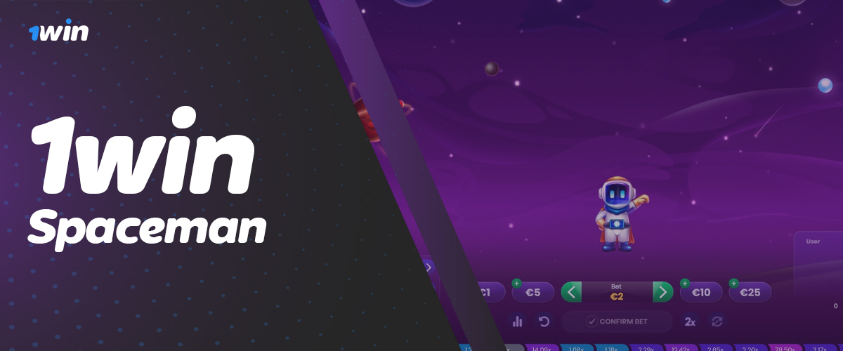 Crash game Spaceman on online casino 1Win bangladesh
