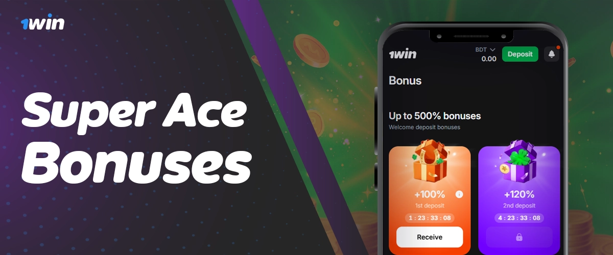 Current 1Win bonus offers tailored for Super Ace