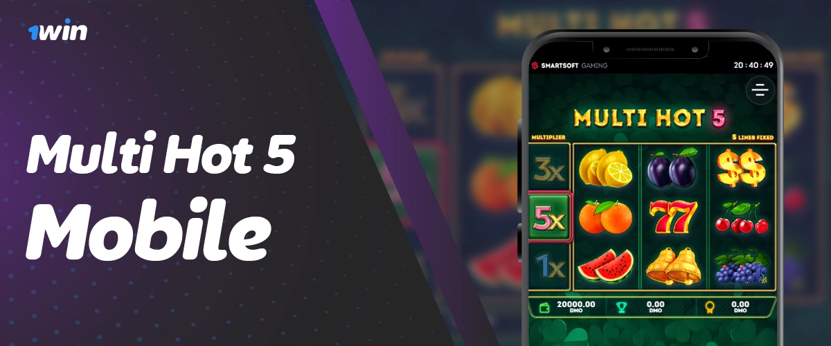 Mobile experience for Multi Hot 5 within the 1Win app