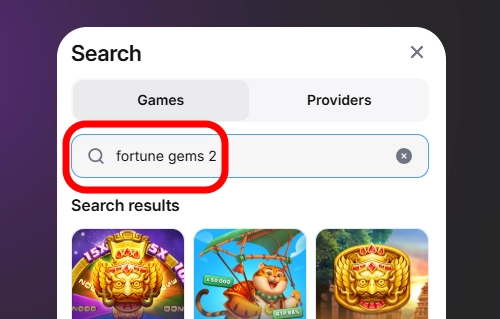 Find Fortune Gems 2 on 1Win
