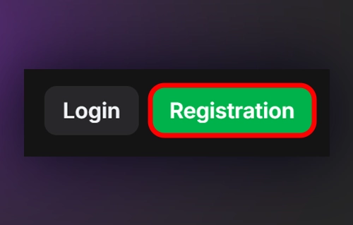 Go to Registration menu