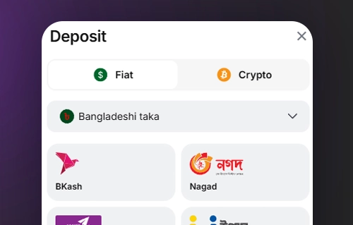 Deposit funds to 1Win wallet