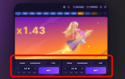 Set Rocket Queen bet on 1Win