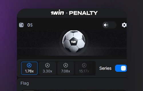 View 1Win Penalty paytable and modes