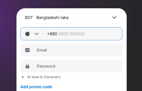 Enter currency, email, details