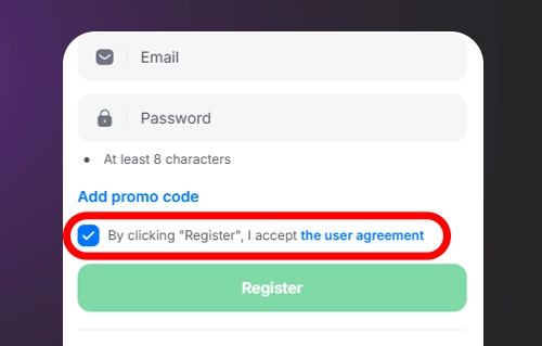 Accept 1Win terms and policies
