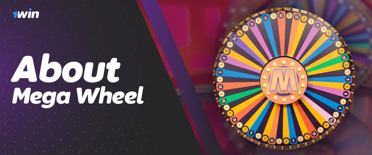 Overview of Mega Wheel game on 1Win platform